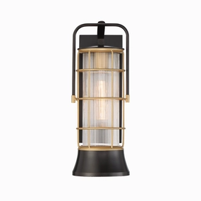 Rivamar One Light Lantern Gold-BlackOutdoor wall sconces with motion sensor