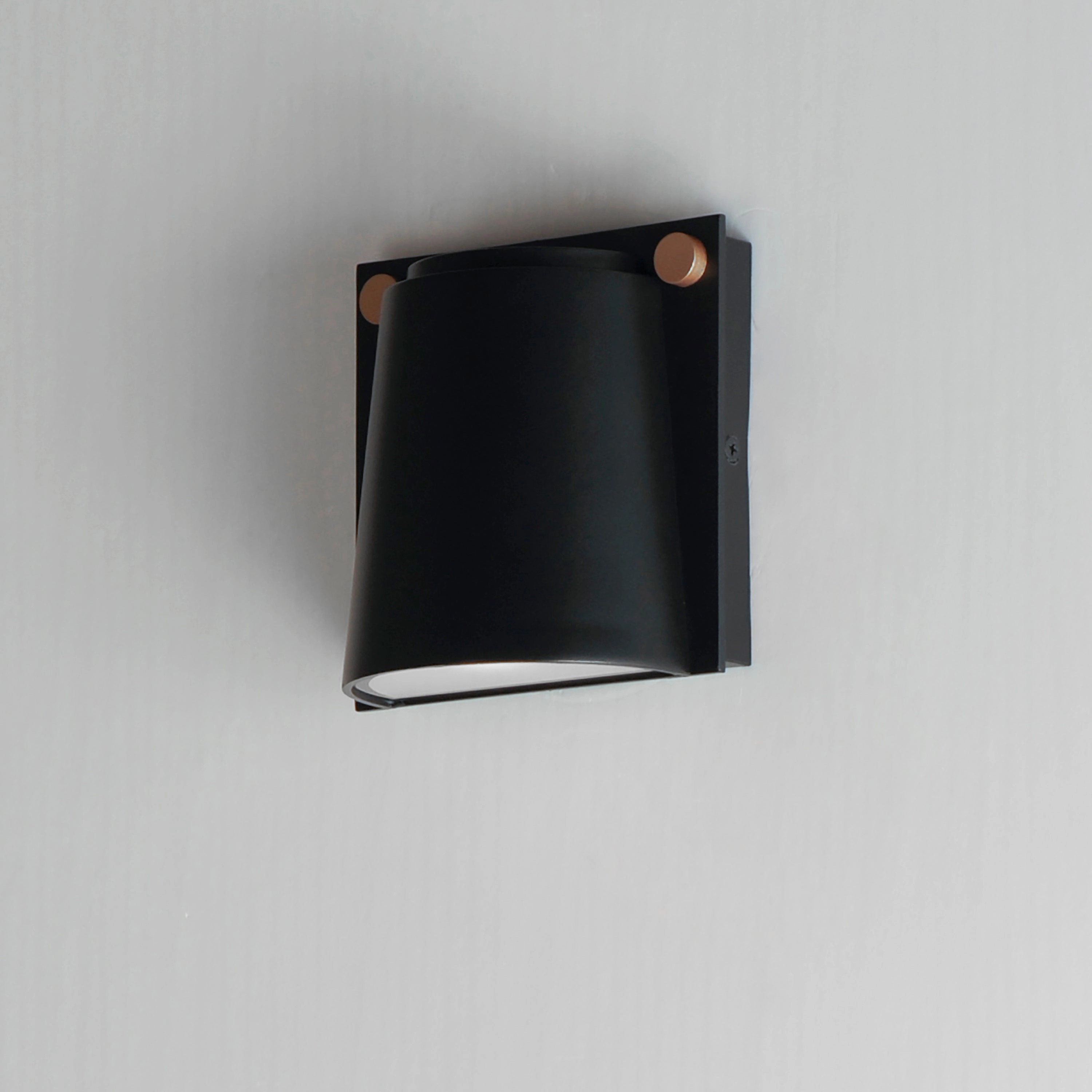 Rivet LED Outdoor Wall Sconce Black / Antique Brass