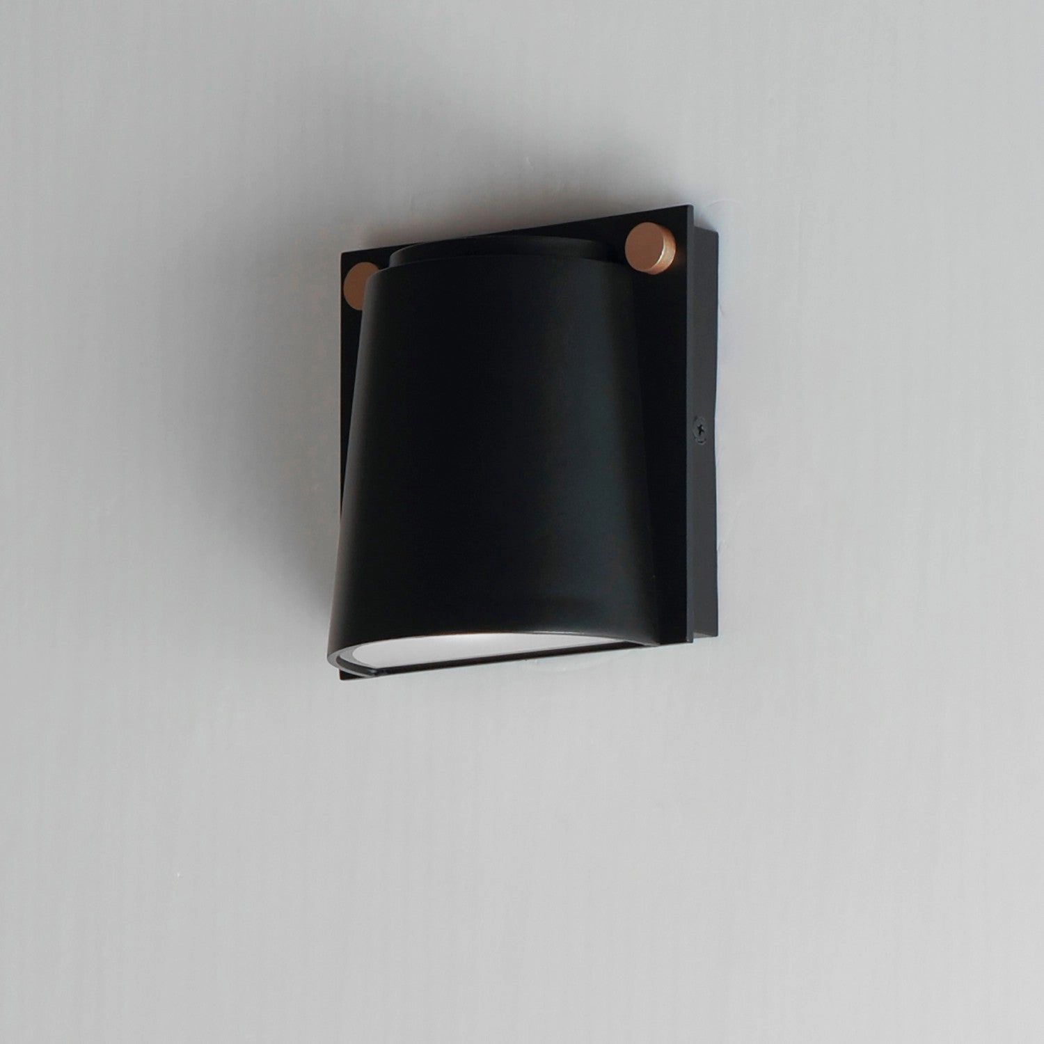 Rivet LED Outdoor Wall Sconce Black / Antique Brass