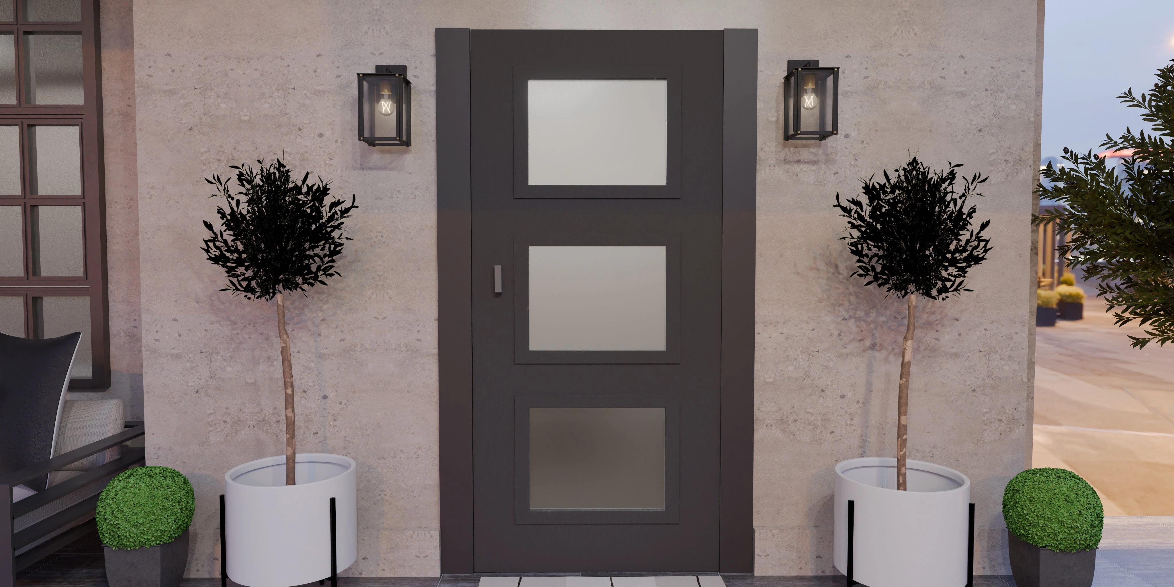 Robbins One Light Outdoor Wall Mount Matte Black