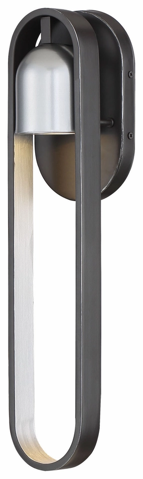 Rocketa LED Outdoor Wall Mount Artisan Coal W/Silver AccentsOutdoor wall sconces with motion sensor