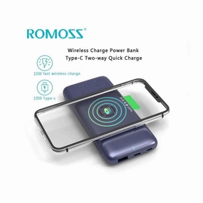 Romoss Wsl10 Wireless Power Bank 10000Mah Two Way Quick Charge Save More Now