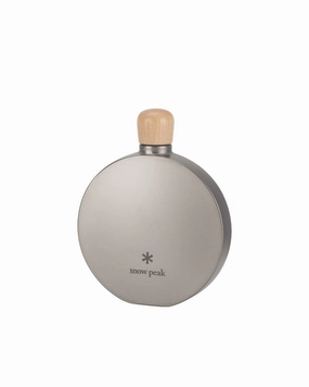 Round Titanium Flask in 150 mL essential outdoor cooking accessories kit