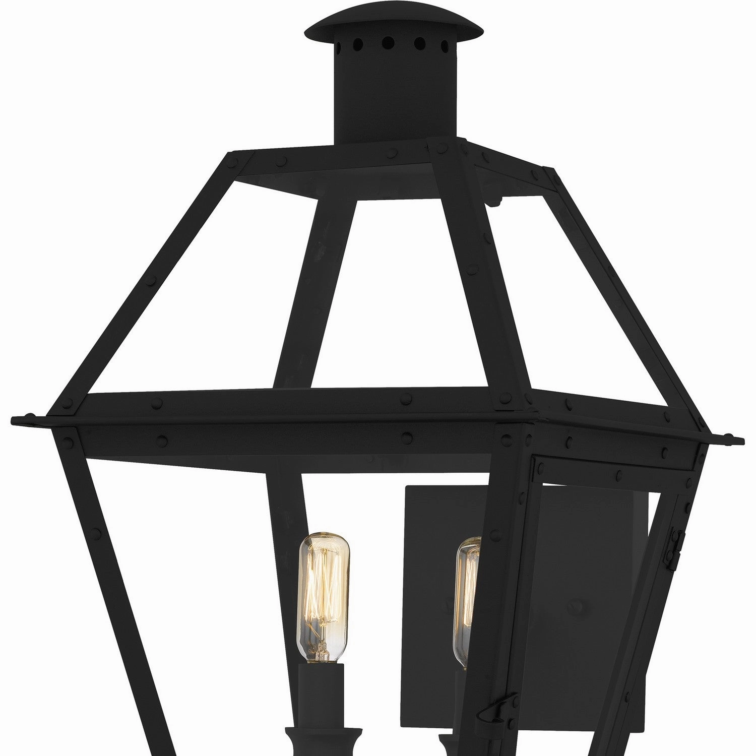 Rue De Royal Two Light Outdoor Wall Lantern Earth Black