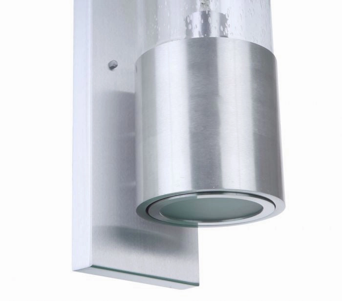 Sabre One Light Outdoor Wall Mount Satin Aluminum