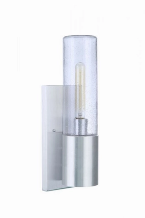 Sabre One Light Outdoor Wall Mount Satin AluminumOutdoor wall sconces with motion sensor