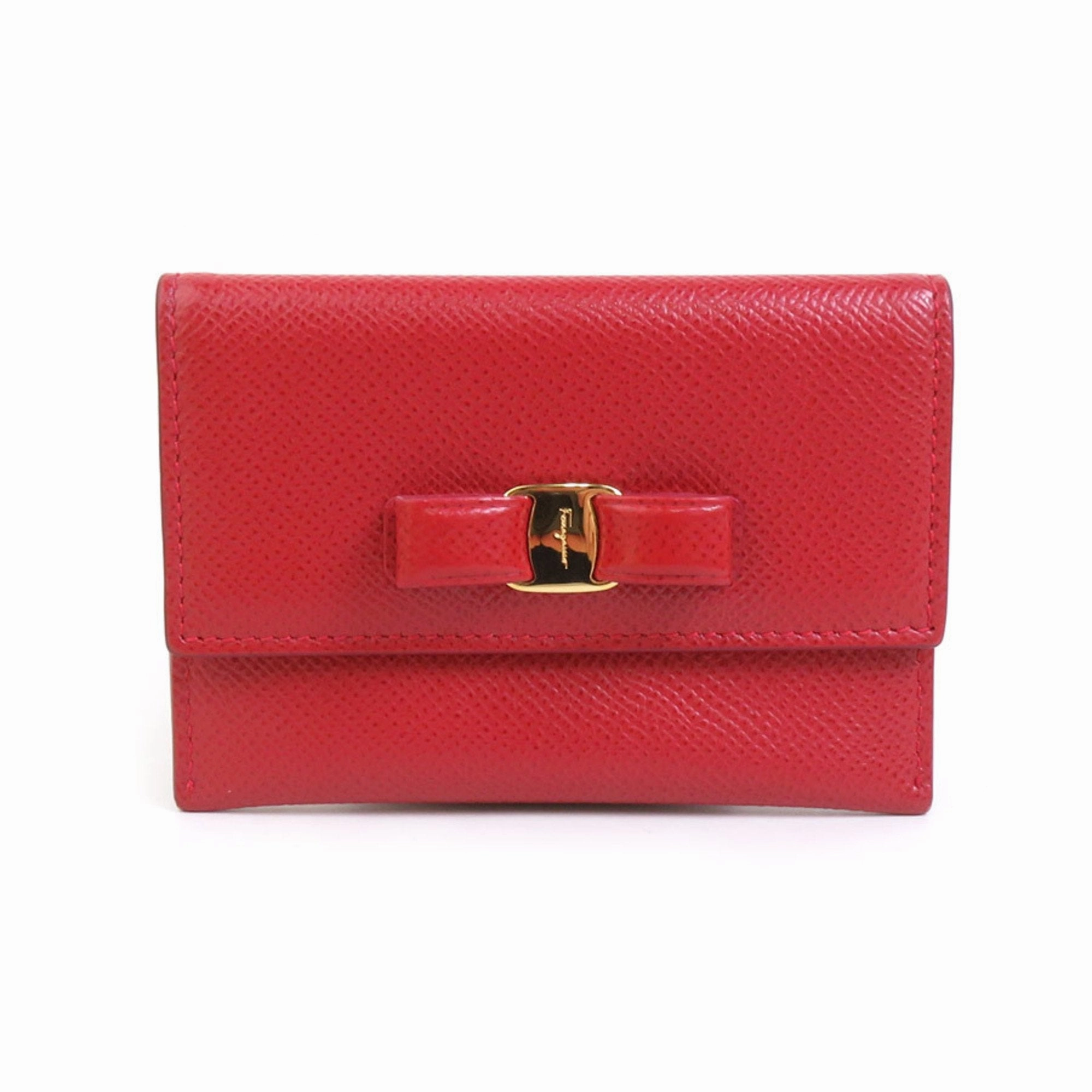 Hot Sale Alert Special Savings Today Salvatore Ferragamo  Leather Card Case (Pre-Owned)