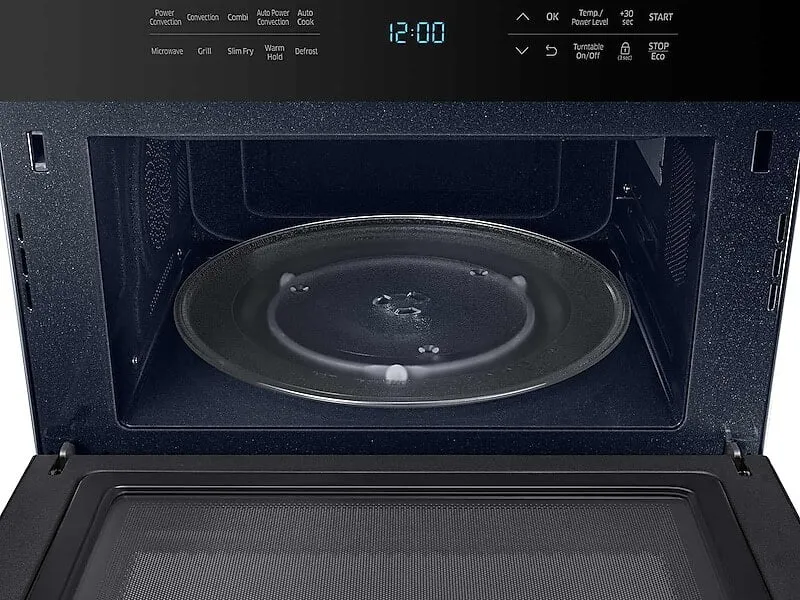 Samsung MC12J8035CT 1.2 Cu. Ft. Powergrill Duo&#8482; Countertop Microwave With Power Convection And Built-In Application In Black