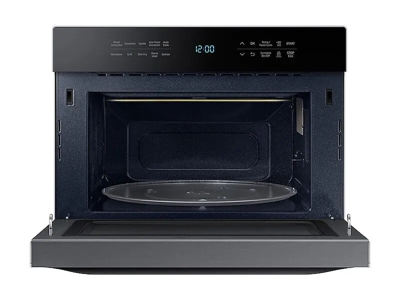 Samsung MC12J8035CT 1.2 Cu. Ft. Powergrill Duo&#8482; Countertop Microwave With Power Convection And Built-In Application In Black