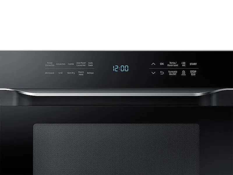 Samsung MC12J8035CT 1.2 Cu. Ft. Powergrill Duo&#8482; Countertop Microwave With Power Convection And Built-In Application In Black