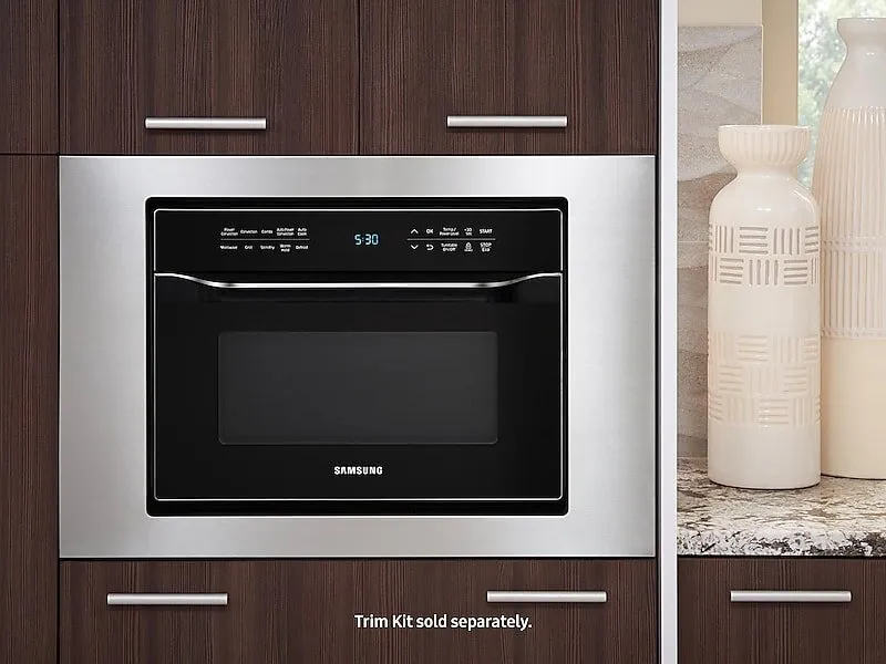 Samsung MC12J8035CT 1.2 Cu. Ft. Powergrill Duo&#8482; Countertop Microwave With Power Convection And Built-In Application In Black