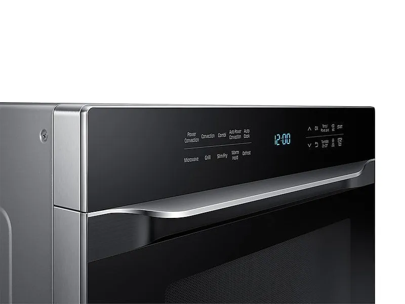 Samsung MC12J8035CT 1.2 Cu. Ft. Powergrill Duo&#8482; Countertop Microwave With Power Convection And Built-In Application In Black