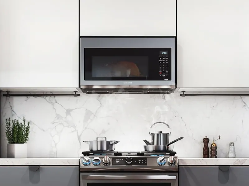 Samsung MC17T8000CS 1.7 Cu. Ft. Over-The-Range Microwave With Convection And Slim Fry&#8482; In Stainless Steel
