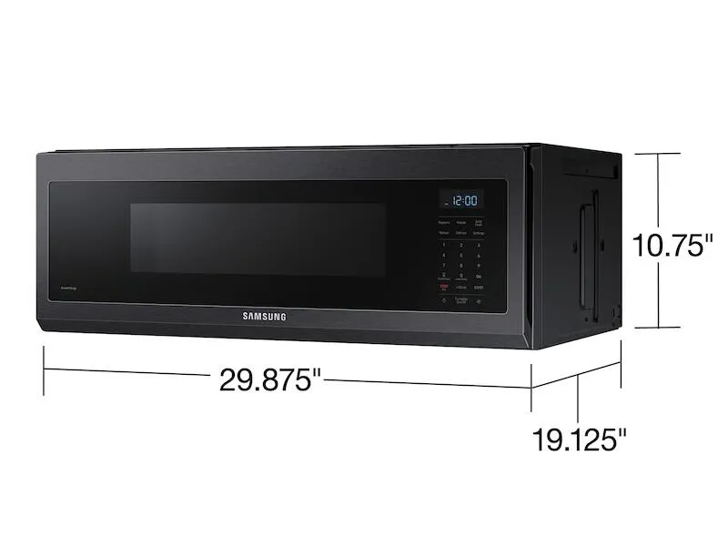 Samsung ME11A7510DG 1.1 Cu. Ft. Smart Slim Over-The-Range Microwave With 400 Cfm Hood Ventilation, Wi-Fi & Voice Control In Black Stainless Steel