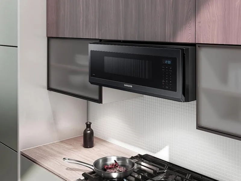 Samsung ME11F7510MT 1.1 Cu. Ft. Smart Slim Over-The-Range Microwave With 400 Cfm Ventilation In Matte Black Steel