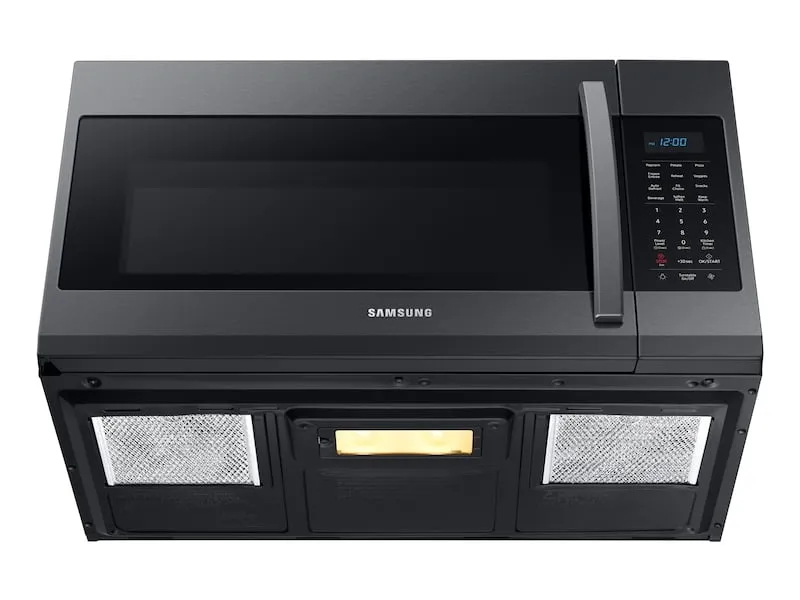 Samsung ME19R7041FG 1.9 Cu Ft Over The Range Microwave With Sensor Cooking In Black Stainless Steel