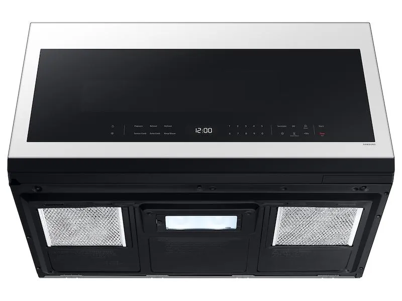 Samsung ME21DB630012 Bespoke 2.1 Cu. Ft. Over-The-Range Microwave With Wi-Fi In White Glass