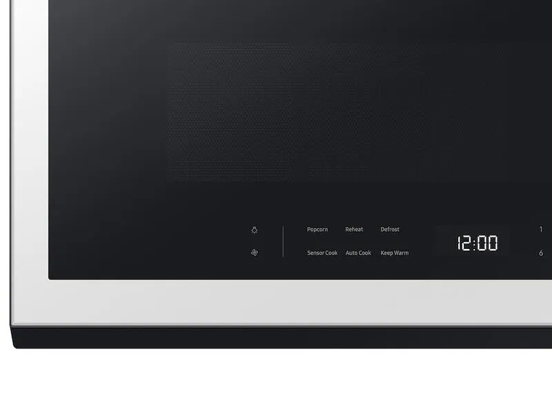 Samsung ME21DB630012 Bespoke 2.1 Cu. Ft. Over-The-Range Microwave With Wi-Fi In White Glass