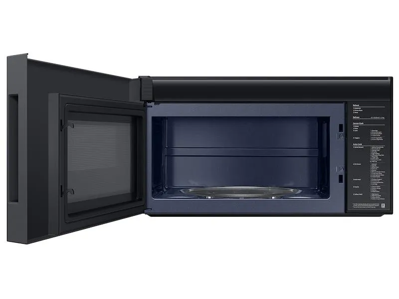 Samsung ME21DB650012 Bespoke 2.1 Cu. Ft. Over-The-Range Microwave With Edge To Edge Glass Display In White Glass