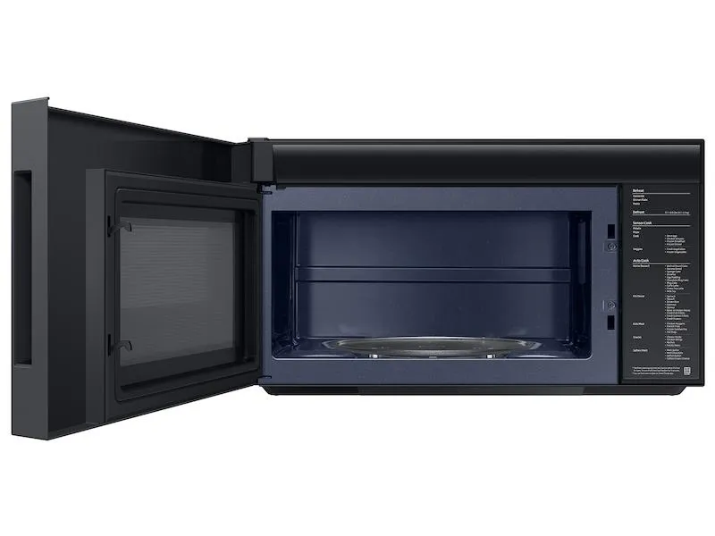 Samsung ME21DB670012 Bespoke 2.1 Cu. Ft. Over-The-Range Microwave With Auto Dimming Glass Touch Controls In White Glass