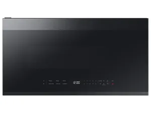 Samsung ME21DG6500MT Bespoke 2.1 Cu. Ft. Over-The-Range Microwave With Edge To Edge Glass Display In Matte Black Steel