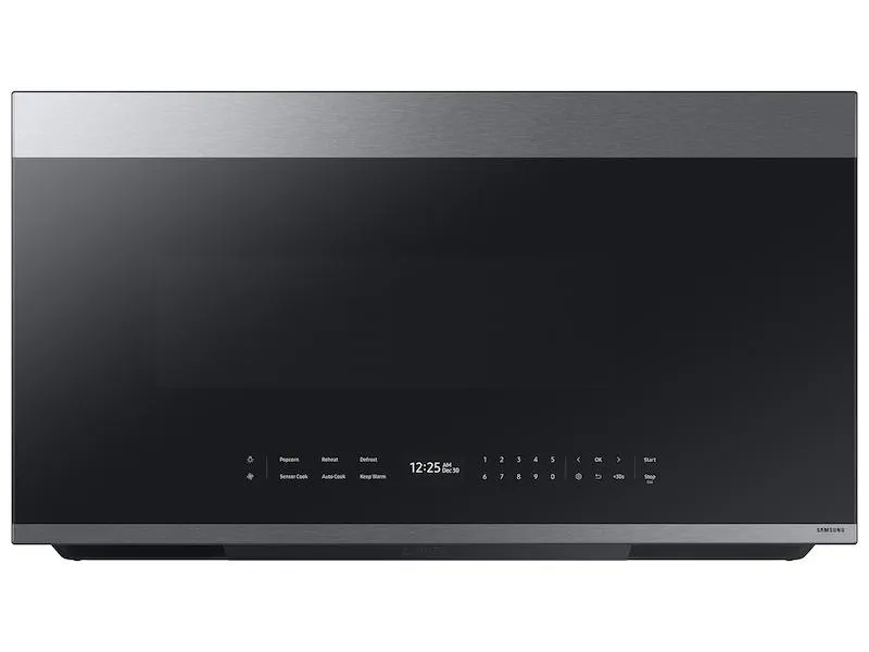 Samsung ME21DG6700SR Bespoke 2.1 Cu. Ft. Over-The-Range Microwave With Auto Dimming Glass Touch Controls In Fingerprint Resistant Stainless Steel