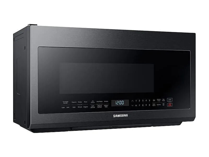 Samsung ME21M706BAG 2.1 Cu. Ft. Over-The-Range Microwave With Sensor Cooking In Fingerprint Resistant Black Stainless Steel