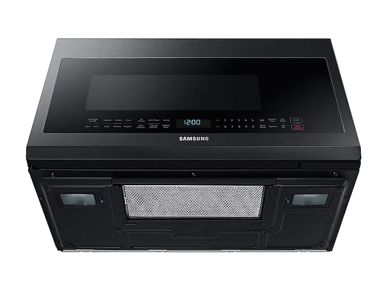 Samsung ME21M706BAG 2.1 Cu. Ft. Over-The-Range Microwave With Sensor Cooking In Fingerprint Resistant Black Stainless Steel