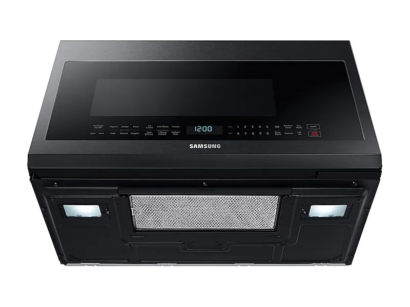 Samsung ME21M706BAG 2.1 Cu. Ft. Over-The-Range Microwave With Sensor Cooking In Fingerprint Resistant Black Stainless Steel