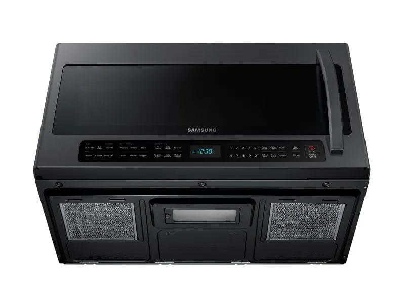 Samsung ME21R7051SG 2.1 Cu. Ft. Over-The-Range Microwave With Sensor Cooking In Fingerprint Resistant Black Stainless Steel