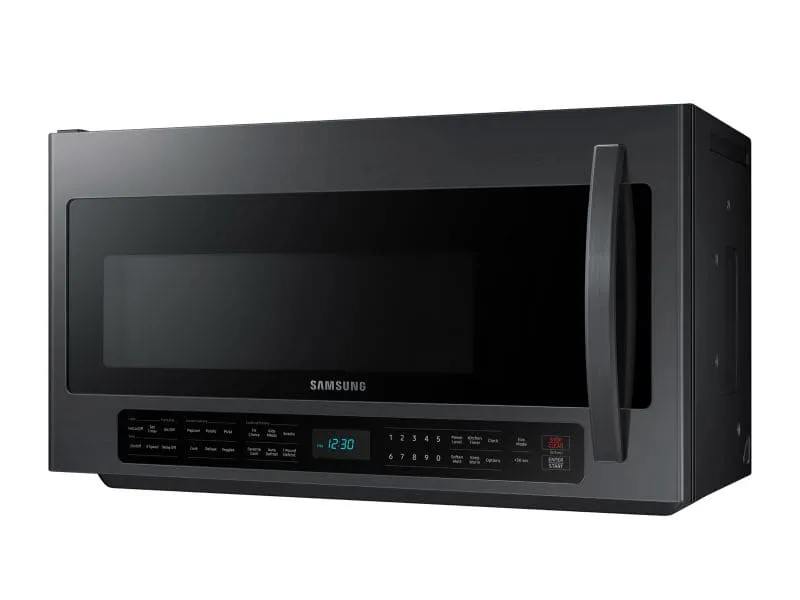 Samsung ME21R7051SG 2.1 Cu. Ft. Over-The-Range Microwave With Sensor Cooking In Fingerprint Resistant Black Stainless Steel