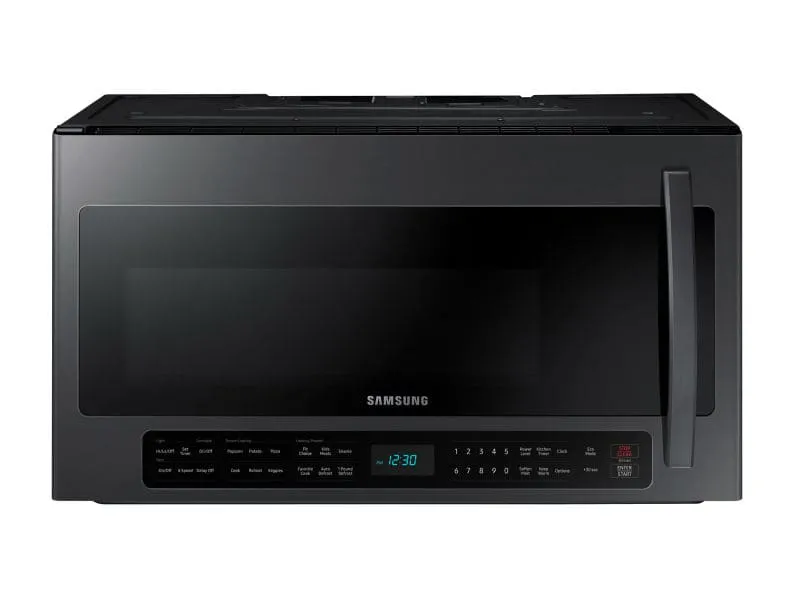 Samsung ME21R7051SG 2.1 Cu. Ft. Over-The-Range Microwave With Sensor Cooking In Fingerprint Resistant Black Stainless Steel