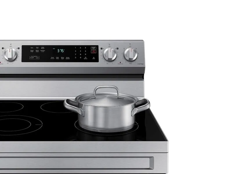 Samsung NE63A6311SS 6.3 Cu. Ft. Smart Freestanding Electric Range With Rapid Boil&#8482; & Self Clean In Stainless Steel