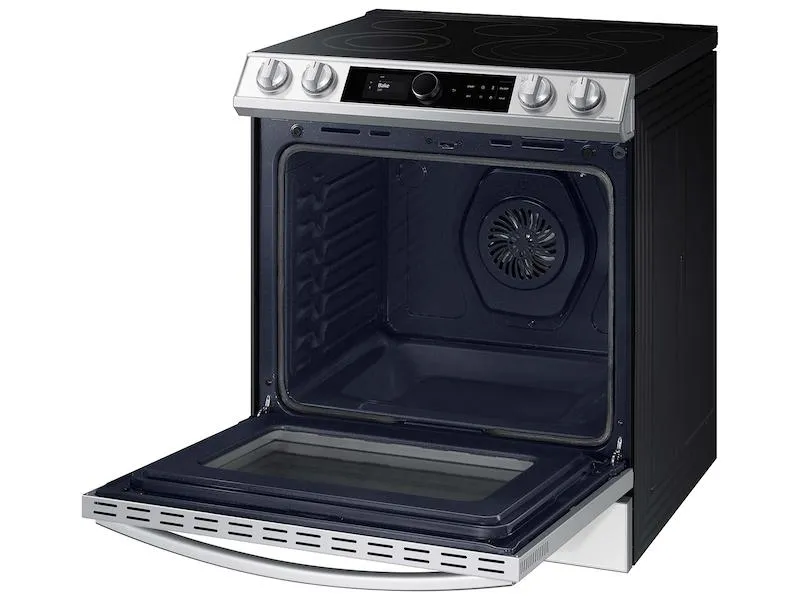 Samsung NE63BB871112 Bespoke Smart Slide-In Electric Range 6.3 Cu. Ft. With Smart Dial & Air Fry In White Glass