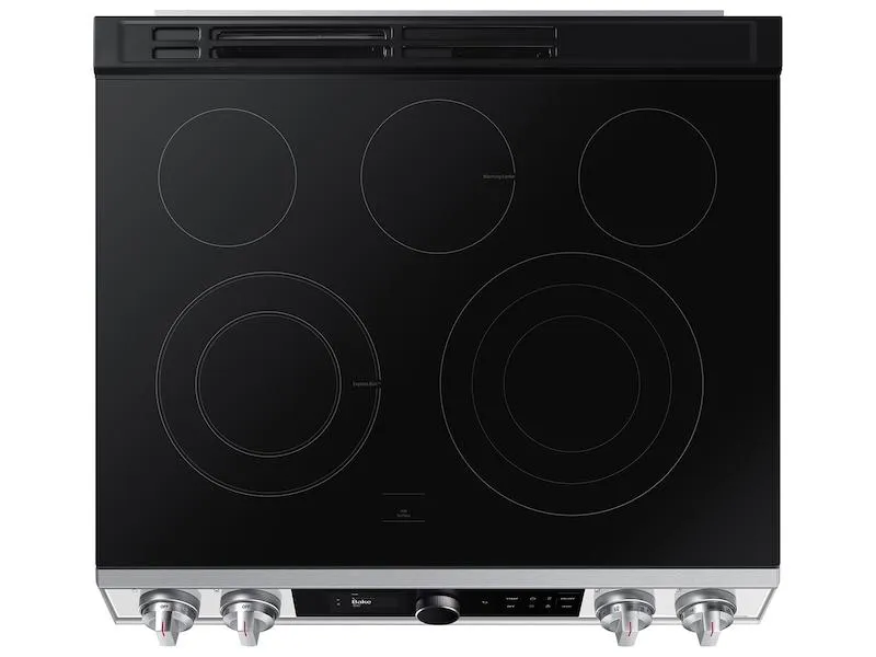 Samsung NE63BB871112 Bespoke Smart Slide-In Electric Range 6.3 Cu. Ft. With Smart Dial & Air Fry In White Glass