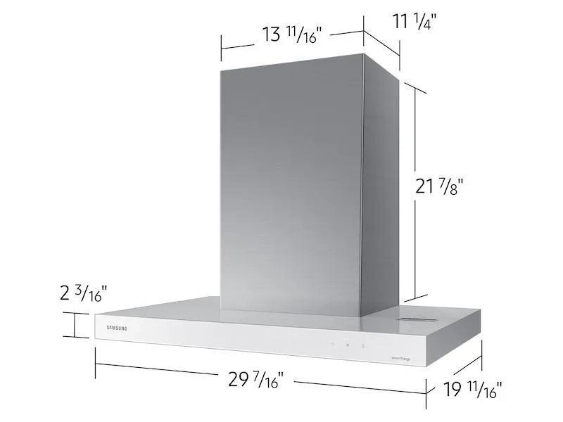 Samsung NK30CB600W12 30" Bespoke Smart Wall Mount Hood In Clean White