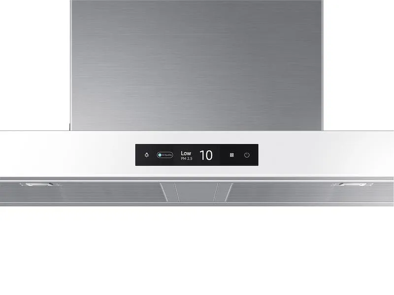 Samsung NK36CB700W12 36" Bespoke Smart Wall Mount Hood With Lcd Display In Clean White