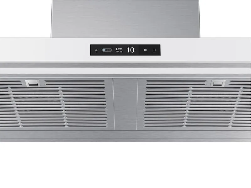 Samsung NK36CB700W12 36" Bespoke Smart Wall Mount Hood With Lcd Display In Clean White