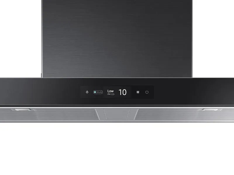 Samsung NK36CB700W33 36" Bespoke Smart Wall Mount Hood With Lcd Display In Clean Deep Charcoal