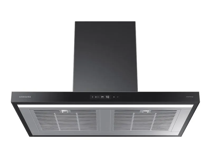 Samsung NK36CB700W33 36" Bespoke Smart Wall Mount Hood With Lcd Display In Clean Deep Charcoal