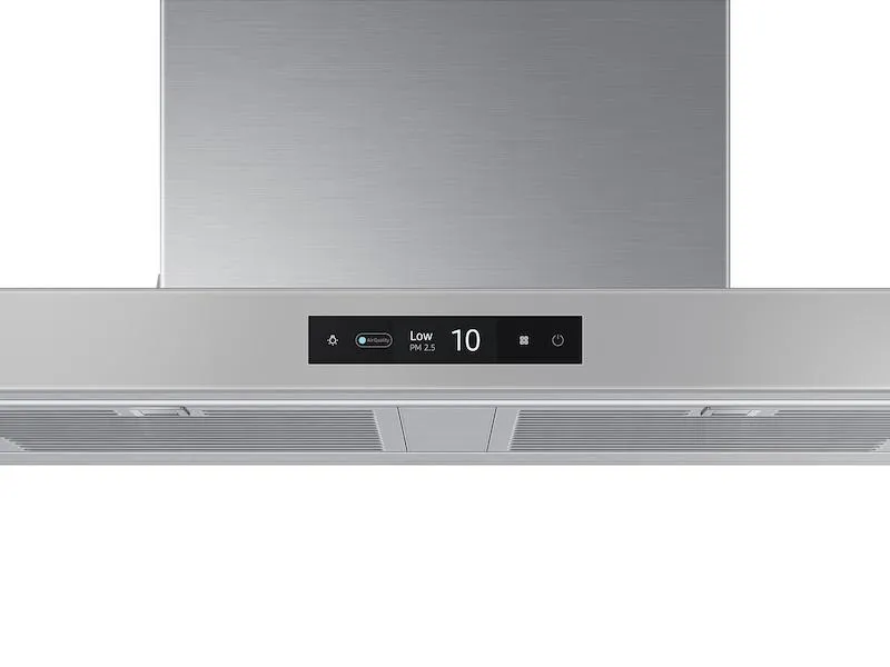 Samsung NK36CB700WCG 36" Bespoke Smart Wall Mount Hood With Lcd Display In Clean Grey