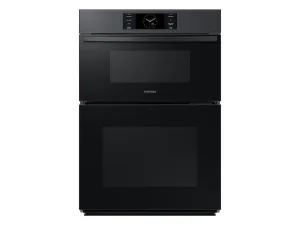 Samsung NQ70CG700DMT Bespoke 30" Microwave Combination Wall Oven With With Flex Duo&#8482; In Matte Black Steel
