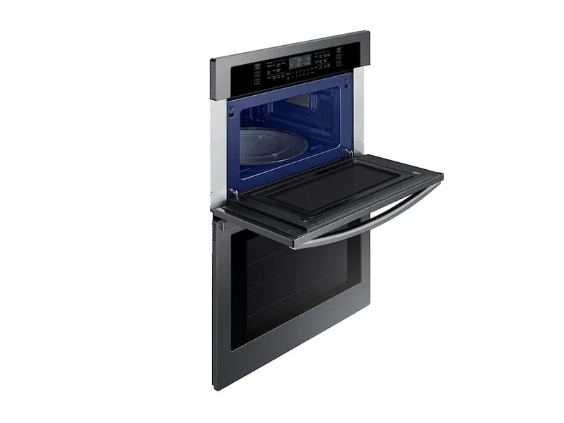 Samsung NQ70T5511DG 30" Microwave Combination Wall Oven With Wi-Fi In Black Stainless Steel