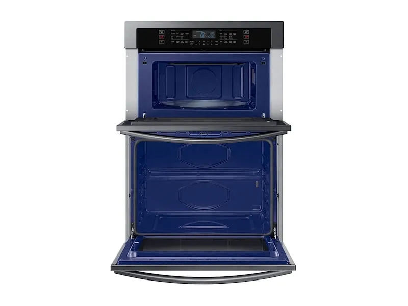 Samsung NQ70T5511DG 30" Microwave Combination Wall Oven With Wi-Fi In Black Stainless Steel