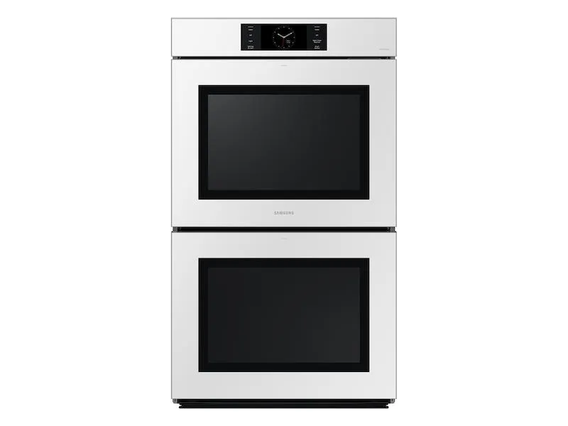 Samsung NV51CB700D12 Bespoke 30" White Glass Double Wall Oven With Ai Pro Cooking&#8482; Camera