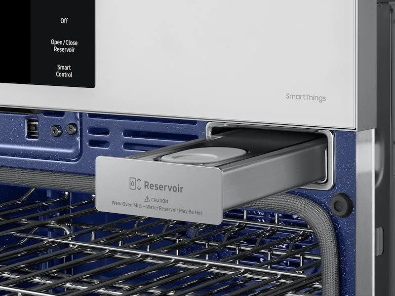 Samsung NV51CB700D12 Bespoke 30" White Glass Double Wall Oven With Ai Pro Cooking&#8482; Camera