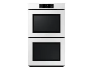 Samsung NV51CB700D12 Bespoke 30" White Glass Double Wall Oven With Ai Pro Cooking&#8482; Camera