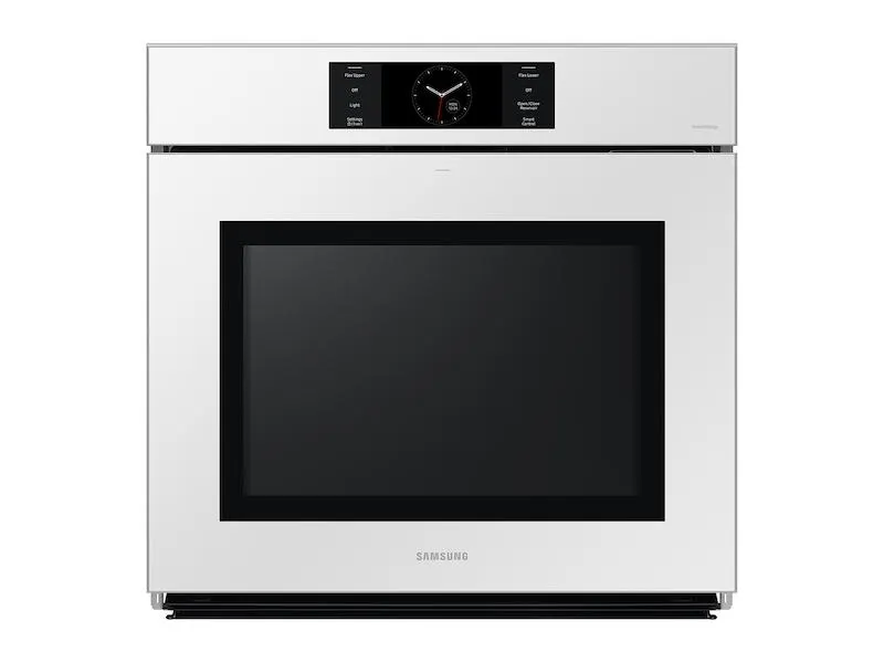 Samsung NV51CB700S12 Bespoke 30" White Glass Single Wall Oven With Ai Pro Cooking&#8482; Camera