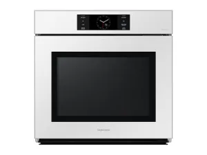Samsung NV51CB700S12 Bespoke 30" White Glass Single Wall Oven With Ai Pro Cooking&#8482; Camera