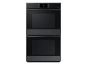 Samsung NV51CG600DMT 30" Double Wall Oven With Steam Cook In Matte Black Steel